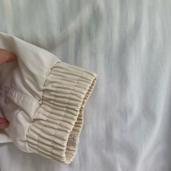 IZZI SPIRIT Vintage Jacket Sz Large Nautical Retro Preppy White And Yellow - Picture 7 of 13